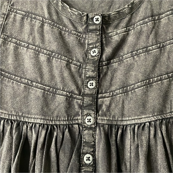 Free People Black Brooke Tunic Dress Large - Picture 7 of 7